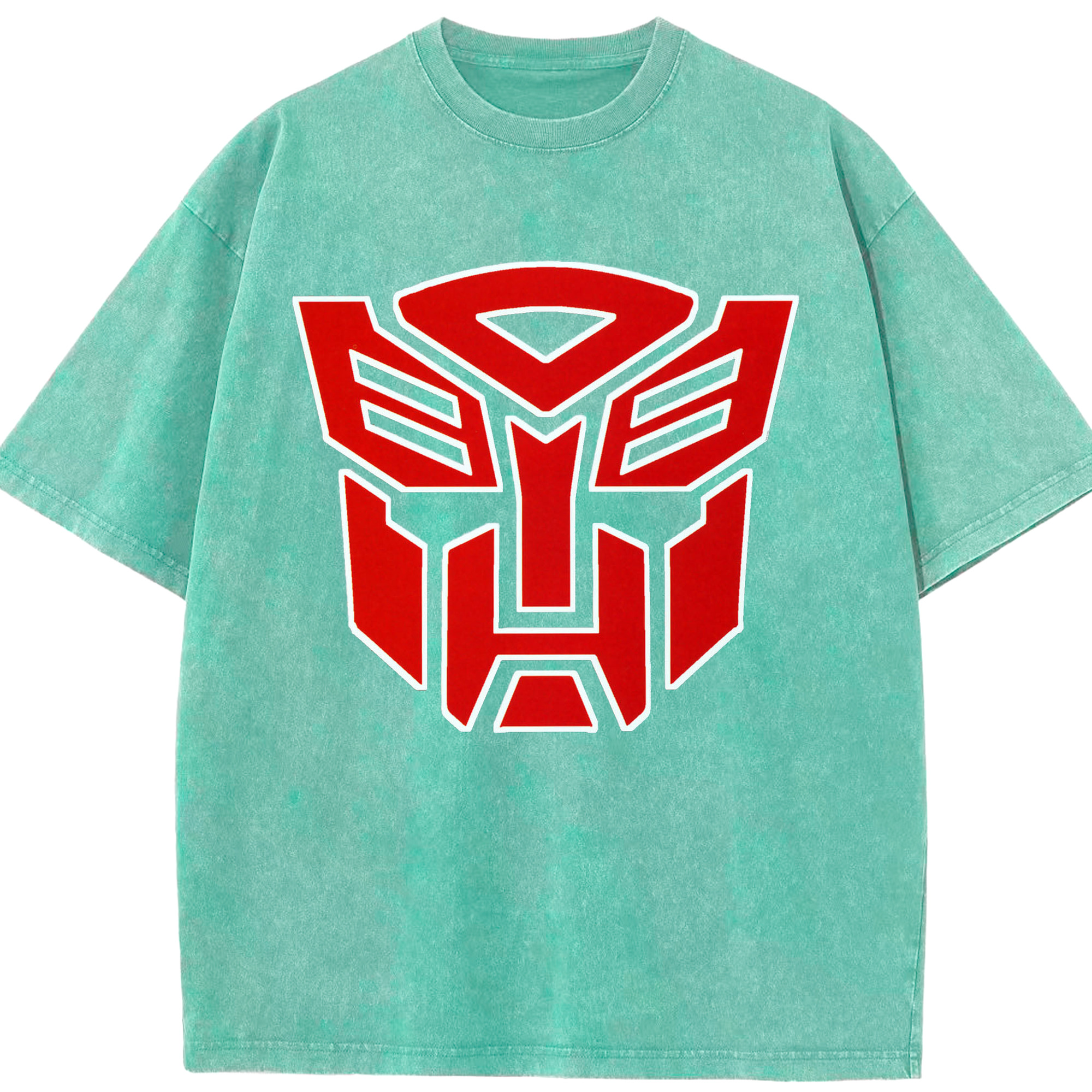 （画像用）  綿100% ヴィンテージ風 半袖Tシャツ（フロントプリント）